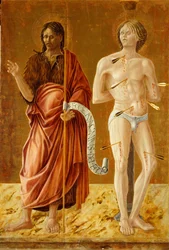 Saint Jean-Baptiste et Saint Sébastien, vers 1450-70